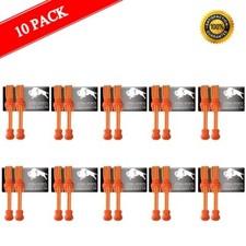 AVIMA Premium SPORTS LACES WITH LOCK   Elastic No Tie Shoelaces Orange - 10 Pack