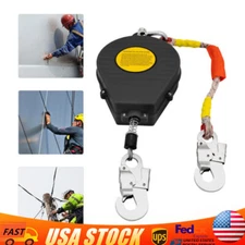 49ft/15m Self Retracting Lifeline Heavy Duty 330lbs Retractable Safety Lanyard