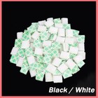 Self Adhesive Cable Clips Nylon Mounts Wire Conduit Sticky Pads Black / White