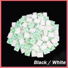 Self Adhesive Cable Clips Nylon Mounts Wire Conduit Sticky Pads Black / White