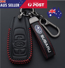 Leather Car Key Fob Case Cover For Subaru BRZ Forester Outback Impreza WRX Black