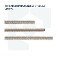 M6 X 150MM THREADED BAR 8.8 HIGH TENSILE ZINC ROD STUDDING STUD DIN 975