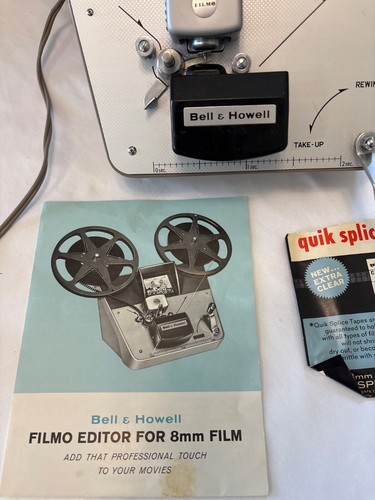 Vintage Bell & Howell Filmo Editor - 8mm Film. Includes Manual And Original Box - Picture 2 of 13