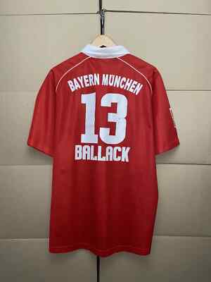 アディダスFCバイエルンミュンヘンユニフォーム04/05 13番バラック BAYERN MUNICH 2004 2005 HOME FOOTBALL SHIRT SOCCER JERSEY