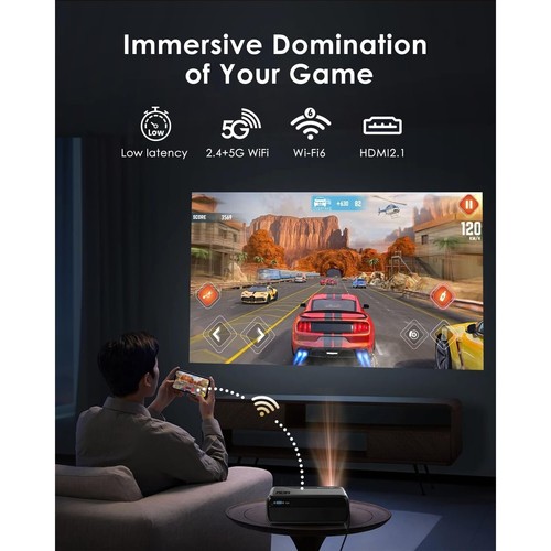 Portable Smart Projector Netflix Officially AI Auto Focus & Keystone 1050ANSI 4k - Picture 4 of 9