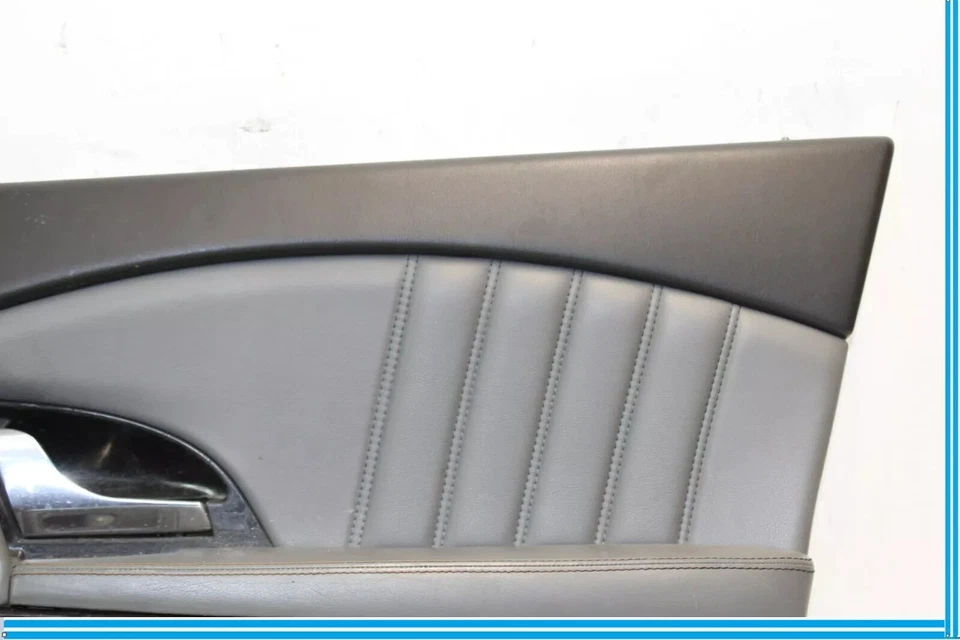 03-13 Maserati Quattroporte M139 Front Right Side Interior Door Panel Gray OEM - Image 3 of 4