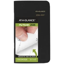 At-A-Glance 2026-2027 Two-Year 24 Mo. Pocket Planner Monthly Black Office School
