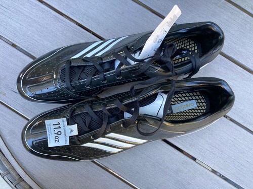 Adidas Adizero Diamond King schwarz Lackleder Baseball Stollen US 13 UK 12 1/2 - Bild 6 von 8