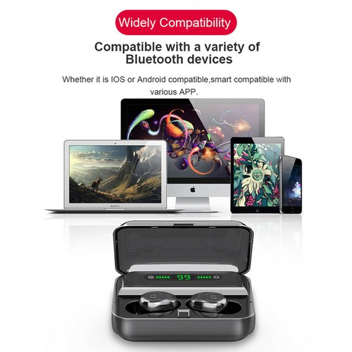 Redukcja szumów Zestaw słuchawkowy Bluetooth Bezprzewodowe słuchawki stereo Słuchawki douszne z mikrofonem - Zdjęcie 11 z 15