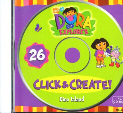 60D NEW SEALED PC CD-ROM DORA CLICK & CREATE 26 DINO ISLAND | eBay ...
