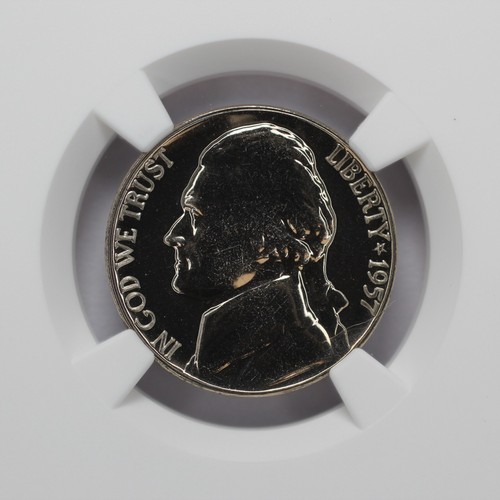 1957 Jefferson Nickel NGC PF 68 - Picture 3 of 5