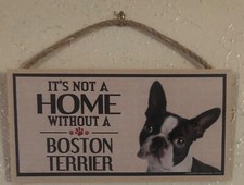 decorative Boston Terrier sign