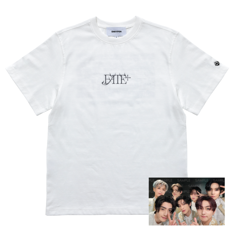 ENHYPEN ツアー Tシャツ　白　M ENHYPEN WORLD TOUR FATE+ IN SEOUL S/S T-SHIRT (WHITE) With