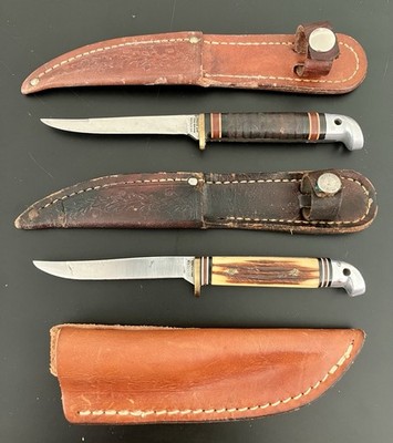 Western Cutlery  28  Series Bird and Trout Knives with Extra Pouch Sheath