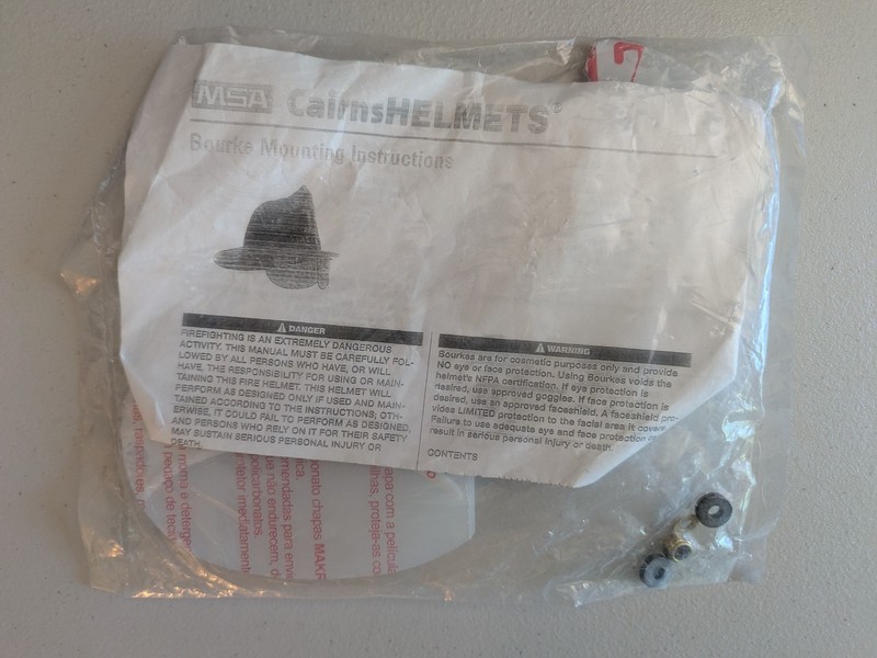 Cairns Bourkes eye shields for fire helmet