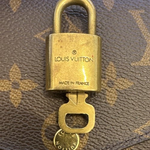 Authentic Louis Vuitton Gold Padlock with Key