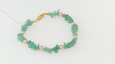 Women Green Pebble and Conac Faux Pearl with ...