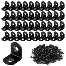40 Pcs L Bracket Stainless Steel Corner Brace Sets, 90 Degree Right Angle Bracke
