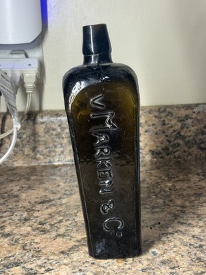 Marken & Co. Embossed Gin Bottle
