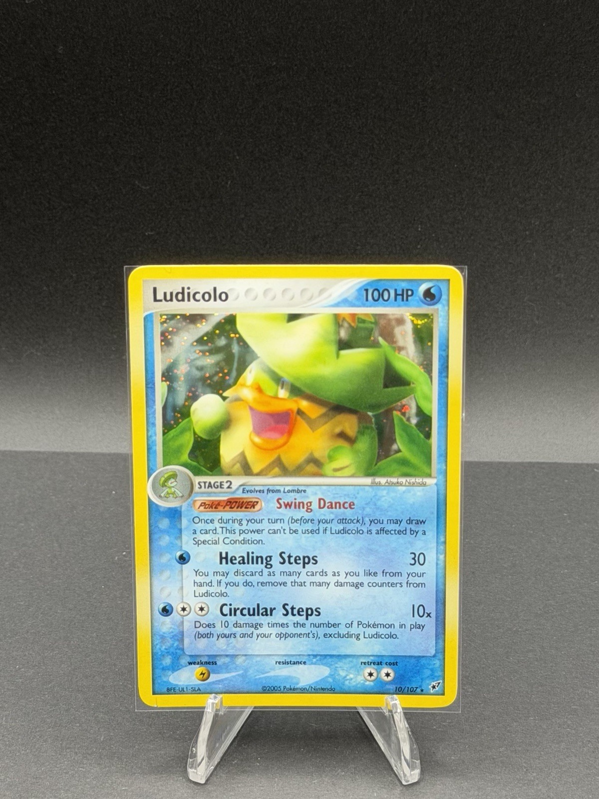 Pokémon TCG- 2005 Ludicolo 10/107 Holo Deoxys NM/LP