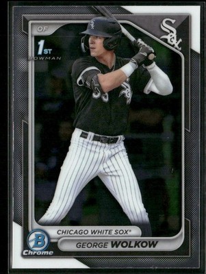 2024 Bowman Chrome Prospects 1st Bowman - George Wolkow #BCP-144 - White Sox