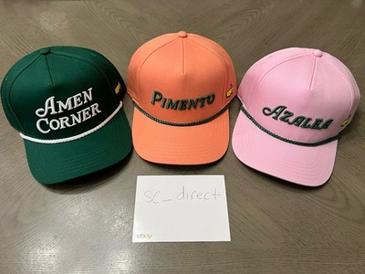   2025 Masters Tournament Golf Rope Hat Set (3) Augusta Authentic New W/ Tag