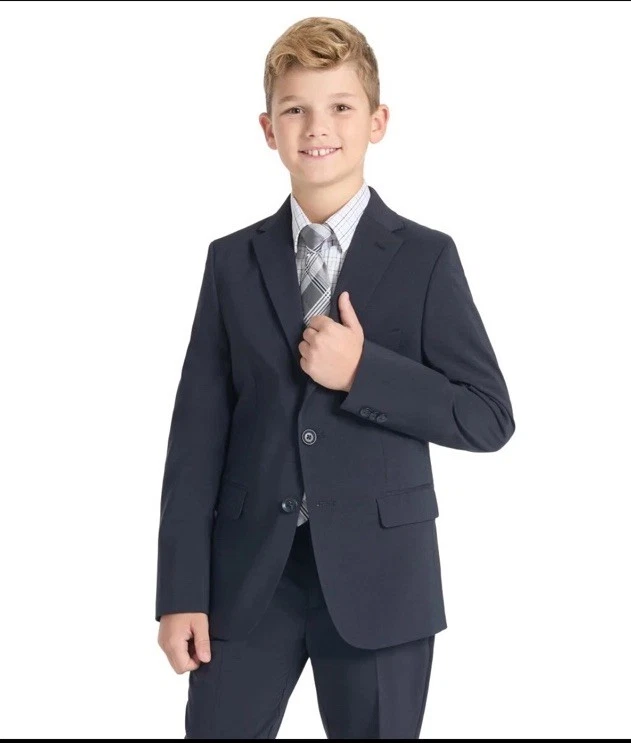 Kenneth Cole Youth Suit Set  Blue  18Reg 18W - Image 3 of 4