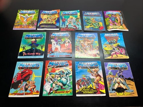 Vintage Mini Comic Book Lot Of 13 - MOTU - Masters Of The Universe 1980's W27