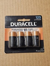 Duracell Lithium 123 3V Battery 035755 4 PK