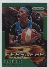 2020 Panini Prizm WNBA Fearless Green Prizm Odyssey Sims #5 1kc4