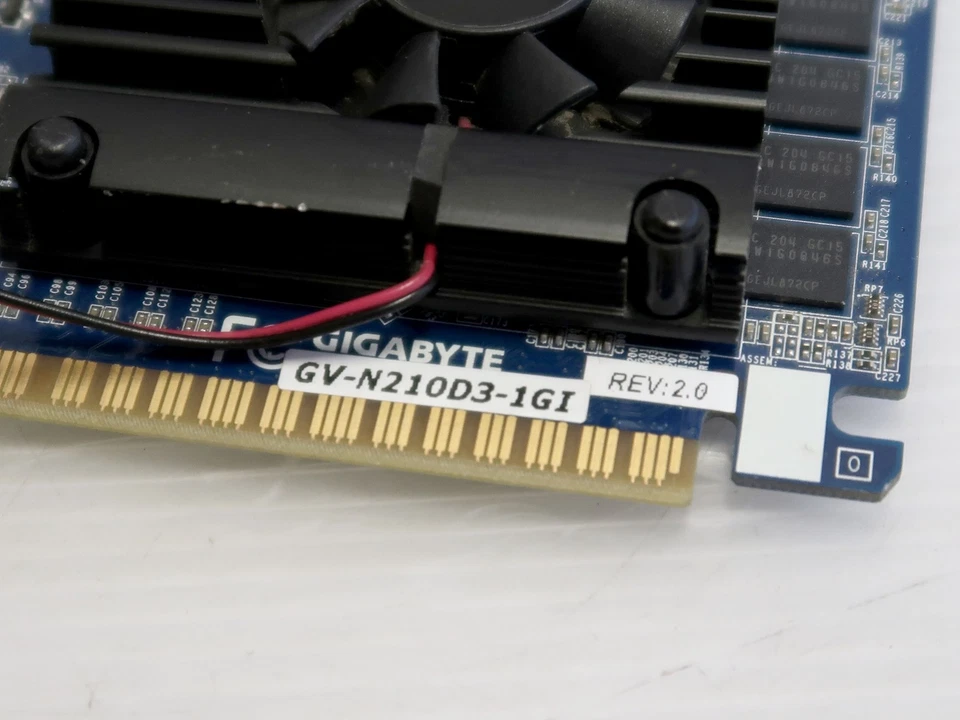 GeForce GT 210 1GB, PCI-E, HDMI, DVI, VGA, Gigabyte GV-N210D3-1GI, REV 2.0, WORK - Image 3 of 4
