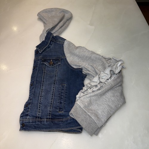 Tucker +Tate Girls Denim And Fleece Jacket, Size 8 - Picture 13 of 13