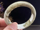 Certified Natural Grade AAA  Green Burmese Jade jadeite bracelet 55MM3937