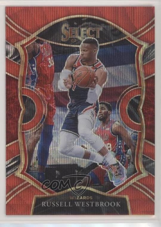 2020-21 Panini Select Concourse Red Wave Prizm Russell Westbrook #39 4l3