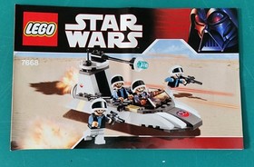 LEGO Star Wars Rebel Scout Speeder Set (#7668-2008) Box & Instructions Included