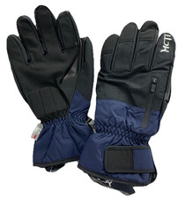 MCTi Snowboard Gloves Men's Waterproof Ski Gloves Black Blue Size XL