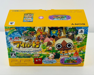 PSP3000+ソフト5枚セット Sony PSP 3000 Console Lilac Purple Let's Get Started Airou Village