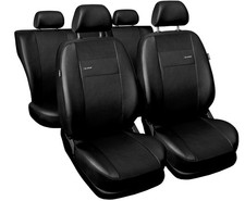 Autositzbezüge X-LINE Schwarz Kunstleder Komplettset für Peugeot 205 206 207 208