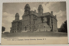 Vintage Postcard Hall of Languages Syracuse University, Syracuse NY 1905