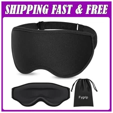 3D Eye Mask Sleep Mask for Men & Women, 100% Pressure-Free & Light Block-Out Eye