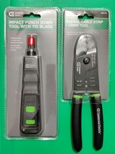 Impact Punch Down Tool 110 Blade And Coaxial Cable Strip Crimp Tool