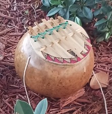 African-style bamboo & gourd "thumb piano" (small)