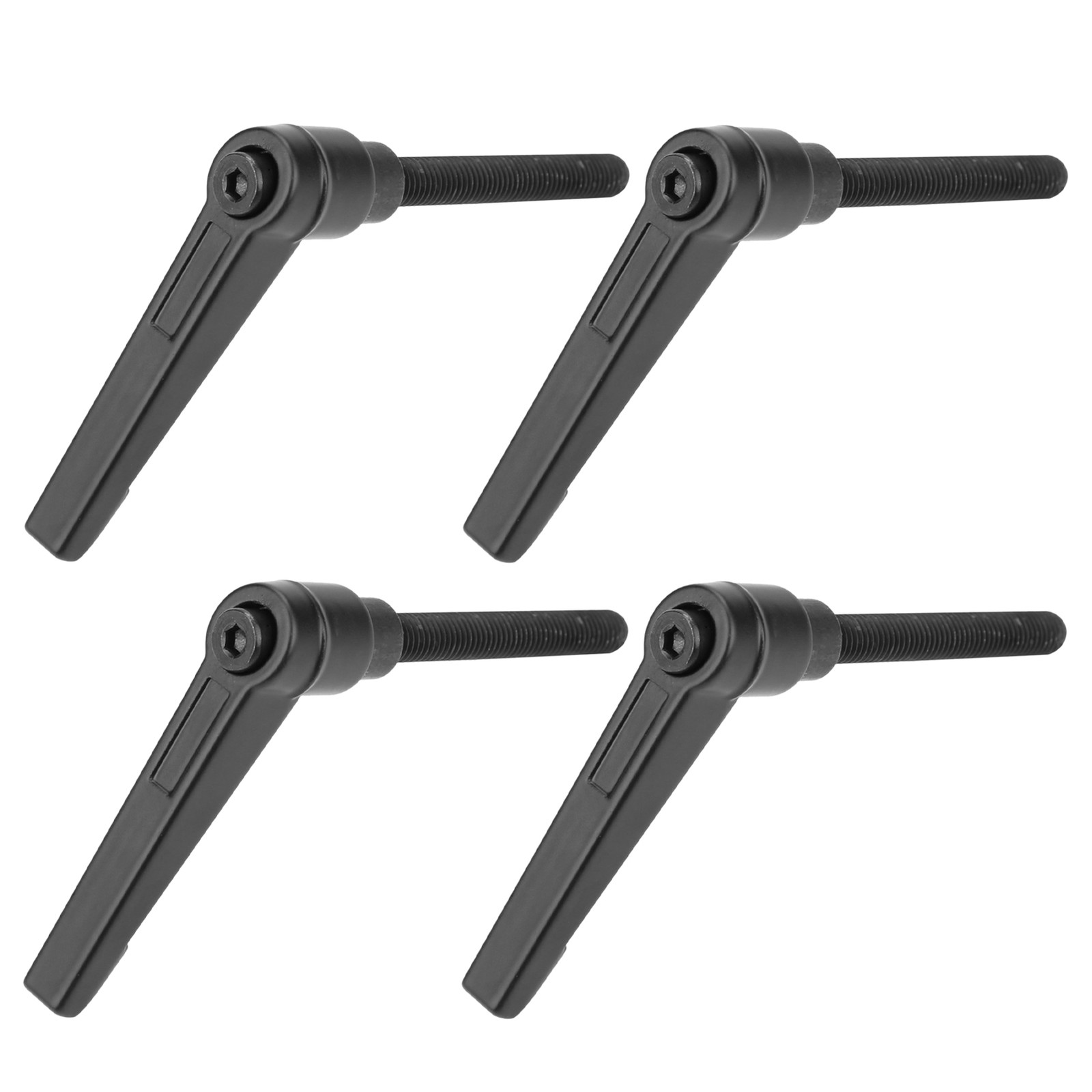 °4PCS Metal Machine Knobs Adjustable Fixing Handle M6 Male Thread (50mm)