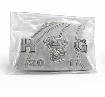 HARLEY-DAVIDSON OWNERS GROUP HOG CHAPTER OFFICERS 2017 PEWTER PIN (Sealed/New)