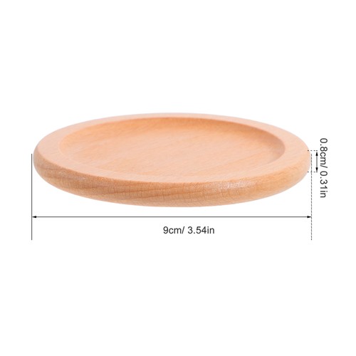 Holzuntersetzer Kaffeetasse Buche Tasse Matte Tisch Zubehör für Schreibtisch - Bild 5 von 12