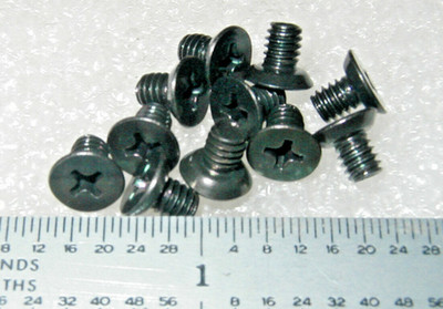 8-32 X 1/4'' SCREW FLAT HEAD 82-deg PHILLIPS BLACK OXIDE ALLOY STEEL  - 50 pcs