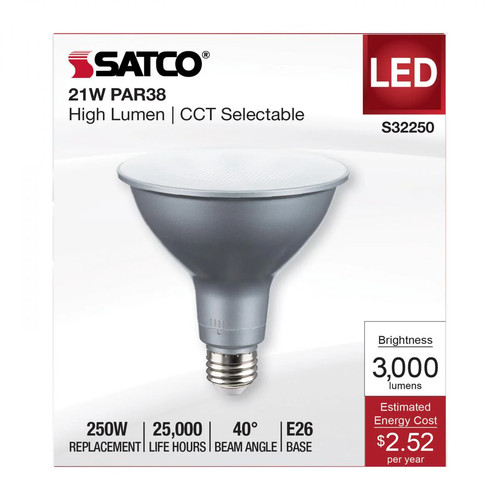 21 Watt PAR38 High Lumen LED - 27K/30K/35K/40K/50K CCT Selectable - Medium Base  - Picture 6 of 6