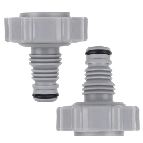 Gosknor 2pcs Pool Drain Valve Connector, Plastic Swimming Pool Adapter