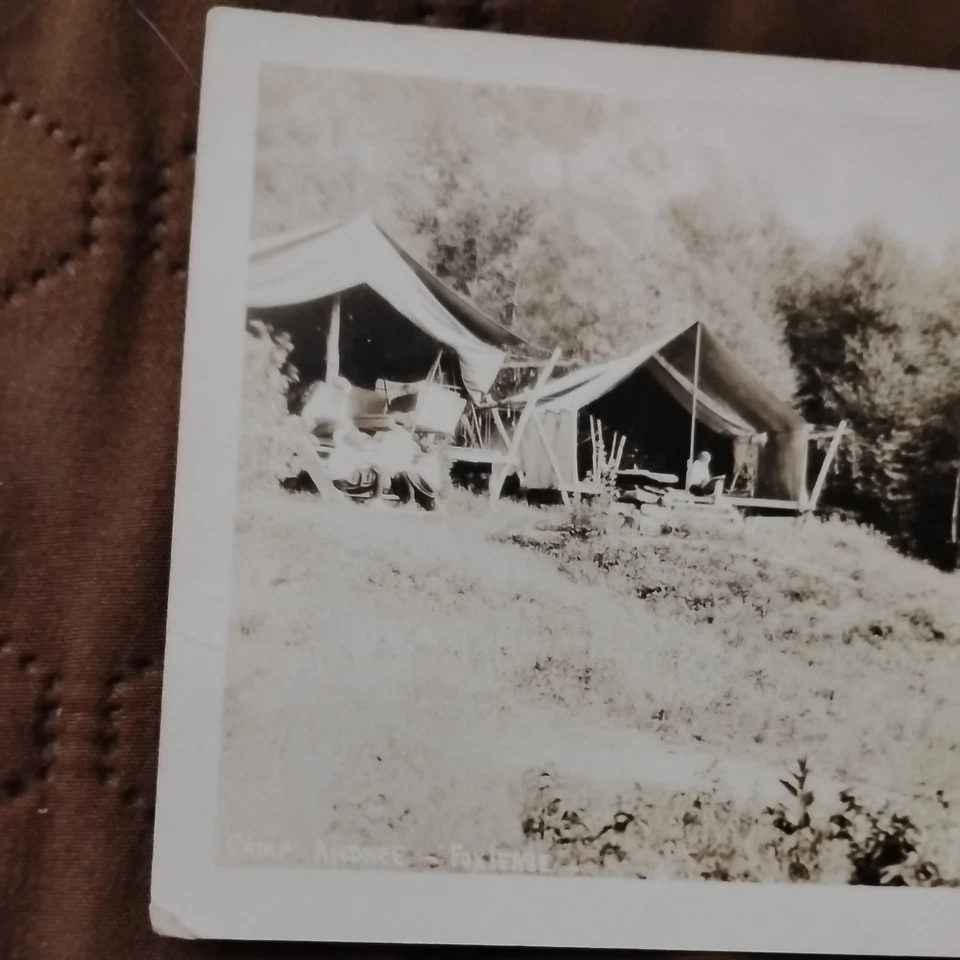 RARE Jessie Tarbox Beals RPPC Camp Andree NY Foxlease Girls Training Camp Tents - Image 2 of 4