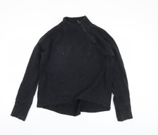 Womens UK M Regular DKNY Black Full Zip Sweatshirt